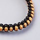 Bracelets en corde tressée de polyester ciré BJEW-JB04342-3