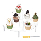 Alzate per espositori da dessert a semicerchio in acrilico a 3 livello ODIS-WH0329-39-1