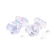 Perles de verre peintes par pulvérisation transparent&nbsp;GLAA-I050-11K-2