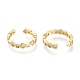 Brass Micro Pave Clear Cubic Zirconia Cuff Rings RJEW-I073-03G-3