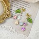 100 pièces 10 couleurs perles de verre tchèques transparentes GLAA-CJ0001-57-9