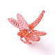 Transparent Plastic Claw Hair Clips OHAR-WH0016-13-2
