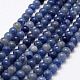 Chapelets de perles en aventurine bleue naturelle G-F380-6mm-5