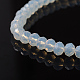 1 Strang facettierte Rondelle Opalite Perlenstränge X-EGLA-F045C-01-2