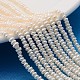 Hebras de perlas de agua dulce cultivadas naturales X-PEAR-L003-A-01-1
