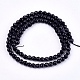 Black Stone Beads Strands G-I086-4mm-2