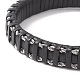 Leather Braided Cord Bracelets BJEW-E345-15-B-3