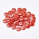 2-Hole Flat Round Resin Sewing Buttons for Costume Design BUTT-E119-14L-08-1