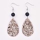 PU Leather Sequins Dangle Earring EJEW-JE03158-04-2
