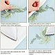 Gorgecraft 6 шт. 6 стиля лист компьютеризированная вышивка ткань гладить/пришивать нашивки DIY-GF0007-59-6