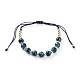 Verstellbare Nylonschnur geflochtenen Perlen Armbänder BJEW-JB05827-01-1