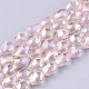 Electroplate Glass Beads Strands EGLA-T013-05L-1