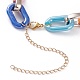 Halsketten mit Kabelketten aus Acryl und CCB-Kunststoff NJEW-JN03284-3