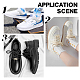 Chgcraft 1 paire de boucles de chaussures en laiton avec zircone cubique FIND-CA0004-48-6