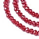 Chapelets de perles en verre opaques GLAA-H022-02-4