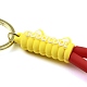 Porte-clés en corde pvc avec empreinte de patte de chat KEYC-B015-03LG-04-3