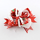 Navidad grosgrain bowknot cocodrilo pinzas para el cabello PHAR-R167-21-1
