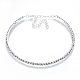 Ensembles de bijoux de chaînes de coupe en strass en fer X-SJEW-R049-01-3