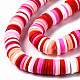 Handmade Polymer Clay Beads Strands CLAY-R089-8mm-104-2