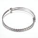 Adjustable 304 Stainless Steel Expandable Bangle Making BJEW-G515-04P-2