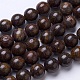 Natural Bronzite Beads Strands G-D855-12-12mm-1