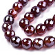 Electroplate Natural Agate Beads Strands G-T131-54I-3