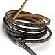 Silver Plated Imitation Leather Cords LC-R010-14B-1