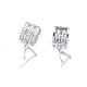 925 Sterling Silver Pendant Ice Pick Pinch Bails STER-I017-071P-2