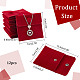 NBEADS 12 Pcs Velvet Jewelry Pouches with Snap Button TP-NB0001-41A-03-2