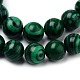 Chapelets de perles en malachite synthétique G-Q462-57-12mm-2