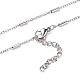 304 Stainless Steel Cable Chain Necklaces NJEW-JN03169-02-1
