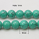 Chapelets de perles en turquoise synthétique X-TURQ-H038-6mm-XXS11-2