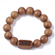 Wood Mala Bead Bracelets BJEW-S140-08A-1