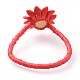 Eco-Friendly Handmade Polymer Clay Beads Kids Stretch Bracelets BJEW-JB04612-M-4