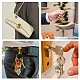 Superfindings 20 pièces 5 styles arbre de vie porte-clés pierres précieuses porte-clés pierre de cristal naturel fait à la main porte-clés breloquese pour bricolage sac porte-bonheur breloques porte-clés KEYC-FH0001-27-7