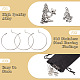 48 Stück 24 Stil 12 Konstellationen Legierung Weinglas Charms mit Strass AJEW-TAC00002-4