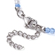 Halskette mit runden Glasperlen für Damen NJEW-JN04479-6