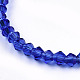 Bracelets extensibles en perles de verre bicône à facettes BJEW-T016-01D-3