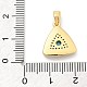 Подвески из латуни с микропаве из циркония KK-M303-02G-12-3