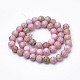 Chapelets de perles en agate fou naturel X-G-Q462-132A-8mm-2