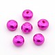 Half Drilled ABS Plastic Imitation Pearl Rondelle Beads OACR-F001C-03-1