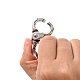 Eisendrehverschlüsse mit Schlüsselanhänger HJEW-H017-P-3