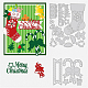 炭素鋼カッティングダイステンシル  DIYスクラップブッキング用  フォトアルバム  装飾的なエンボス加工  紙カード  マットプラチナカラー  クリスマスの靴下の模様  8.2~13.4x9.1~10.9x0.08cm  2個/セット DIY-WH0309-421-1