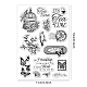 PandaHall Tea Time Clear Stamps Scrapbook Cup Butterfly Silicone Rubber Stamp Film Frame Transparent Seal Stamps Decorative Stamp for Invitation Card Postcard Album Photo Gift Decor Scrapbooking DIY-WH0167-57-0150-2