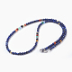 Natural Lapis Lazuli and Agate Necklaces & Bracelets Jewelry Sets SJEW-JS00993-2