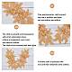NBEADS 2 Pairs 3D Lace Applique Patches DIY-WH0326-47C-4