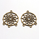 Tibetan Style Alloy Chandelier Components Links X-TIBE-A30127-AB-NR-1