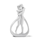 Statuina di coppia in resina di san valentino AJEW-E057-02A-2