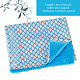 Fishscale Pattern Polyester Fabrics DIY-WH0304-508B-2