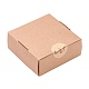Boîtes de rangement cadeau en papier kraft carré CON-CJ0001-14-6